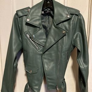Faux Leather Jacket